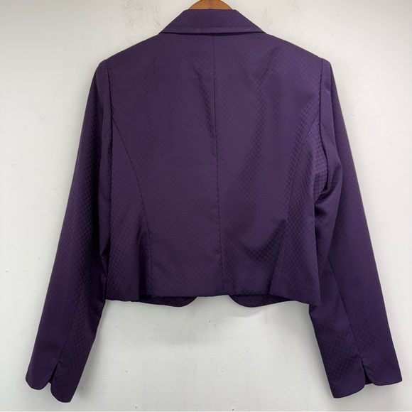 Giorgio Sant’Angelo size 12 Women’s Purple Pleated Hem Dress & Jacket 2Pc Set - Picture 16 of 16